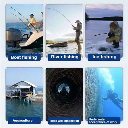 Professional 1080P Underwater Fishing Camera with 4.3" LCD, 220° Field of View, Night Vision, and Waterproof Design - Très Elite