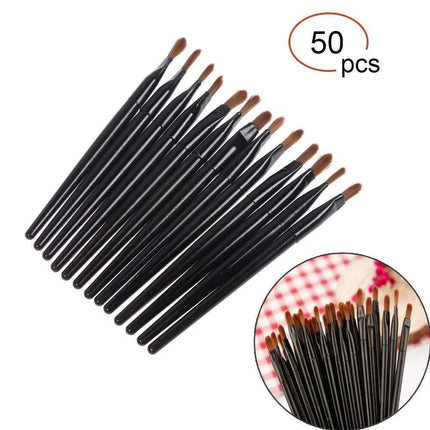 Professional 50-Piece Disposable Lip Brush Set for Makeup Artistry - Precision Applicator Kit..