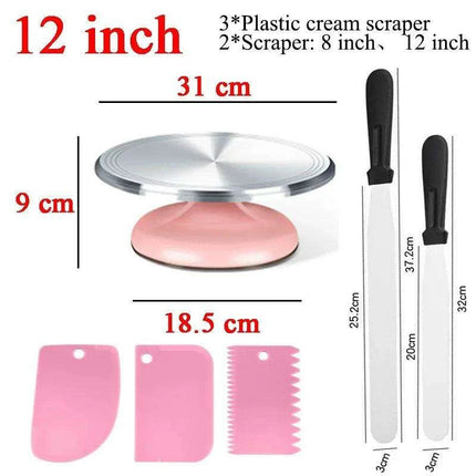 Professional Baker's Essential 10" Cake Decorating Turntable - Très Elite