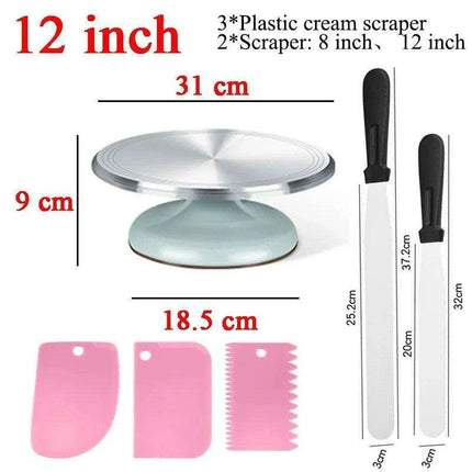 Professional Baker's Essential 10" Cake Decorating Turntable - Très Elite