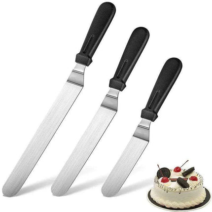 Professional Culinary Stainless Steel Spatula Set for Baking Perfection - Très Elite