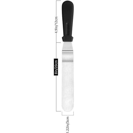 Professional Culinary Stainless Steel Spatula Set for Baking Perfection - Très Elite