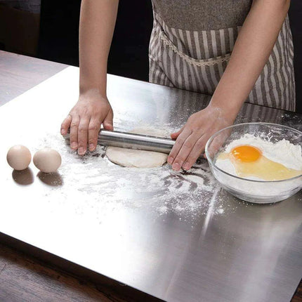 Professional Grade Stainless Steel Kneading and Baking Preparation Board - Très Elite