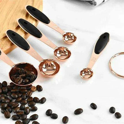 Professional Grade Stainless Steel Measuring Cups and Spoons Set - Perfect for Baking and Cocktails - Très Elite