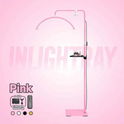 Professional LED Nail Salon Lamp with Remote Control and Built-in Metal Tray for Enhanced Beauty Treatments..