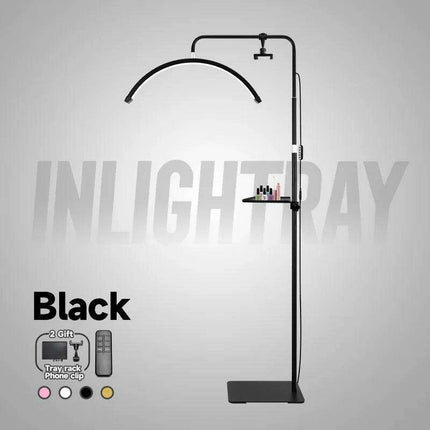 Professional LED Nail Salon Lamp with Remote Control and Built-in Metal Tray for Enhanced Beauty Treatments..