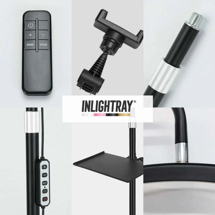 Professional LED Nail Salon Lamp with Remote Control and Built-in Metal Tray for Enhanced Beauty Treatments - Très Elite