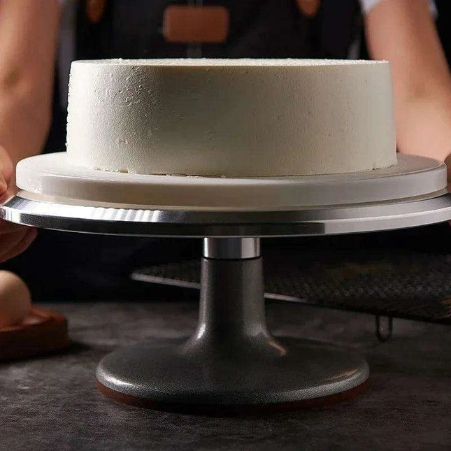 Professional Stainless Steel Cake Decorating Turntable Kit with Mold for Impressive Creations - Très Elite