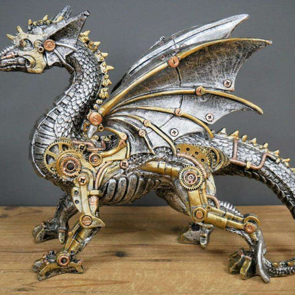 Punk Dog Resin Mechanical Sculpture - Unique Punk Vibe Animal Ornament - Très Elite