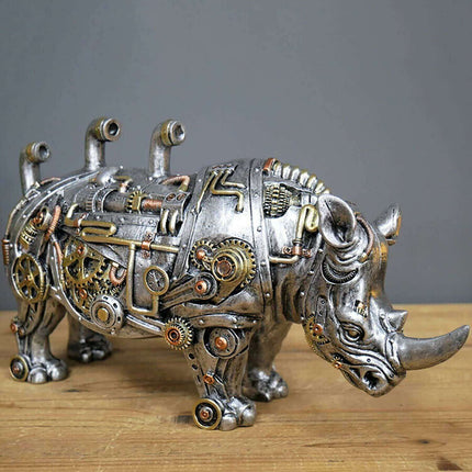 Punk Dog Resin Mechanical Sculpture - Unique Punk Vibe Animal Ornament - Très Elite