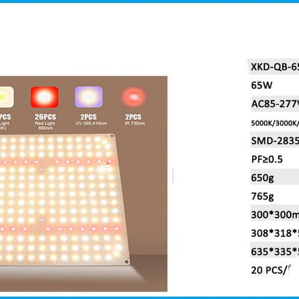 Quantum Plate Plant Fill Light Lamp 120W- Très Elite- Très Elite