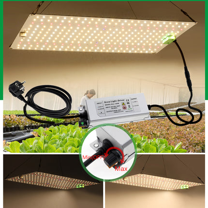 Quantum Plate Plant Grow Light 120W Full Spectrum With Remote - Très Elite
