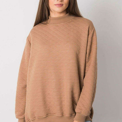Quilted Elegance Cotton-Blend Sweatshirt for Effortless Style - Très Elite