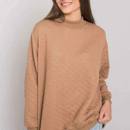 Quilted Elegance Cotton-Blend Sweatshirt for Effortless Style - Très Elite