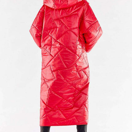 Quilted Hooded Coat with Large Square Pockets for Winter Wardrobe - Très Elite