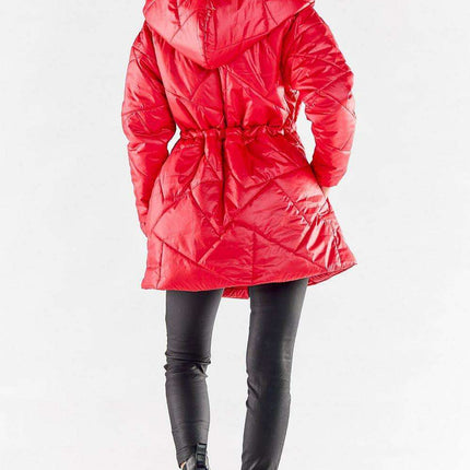 Quilted Hooded Windbreaker Jacket with Adjustable Waist - Fully Lined & Versatile - Très Elite