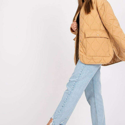 Quilted Parisian Jacket With Press Studs for Women Chic - Très Elite