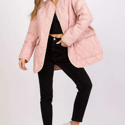 Quilted Parisian Jacket With Press Studs for Women Chic - Très Elite