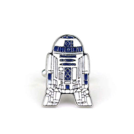 R2-D2 Movie-Inspired Cufflinks: Stylish Alloy Accessories for Star Wars Enthusiasts - Très Elite