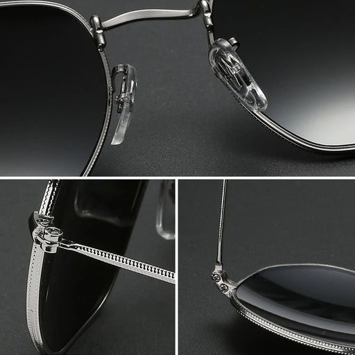 RBROVO 2019  Fashion Square Luxury Brand Sunglasses Women Retro Hexagon Mirror Metal Glasses Vintage Brand Lentes De Sol Mujer FreeDropship