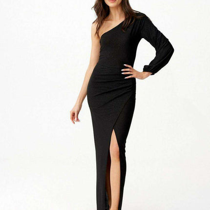 Radiant Asymmetrical Evening Gown by Roco Fashion - Très Elite