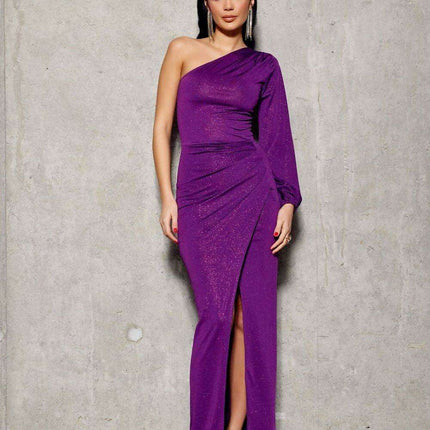 Radiant Asymmetrical Evening Gown by Roco Fashion