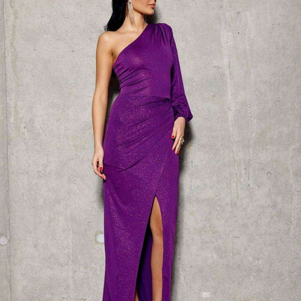 Radiant Asymmetrical Evening Gown by Roco Fashion - Très Elite