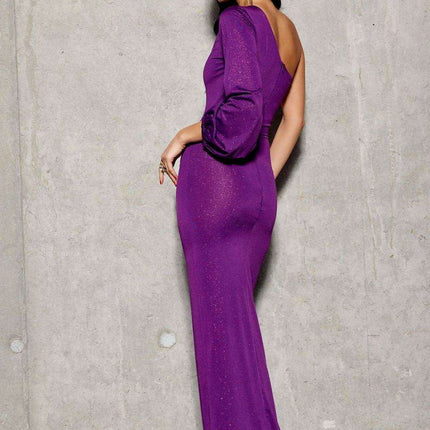 Radiant Asymmetrical Evening Gown by Roco Fashion - Très Elite