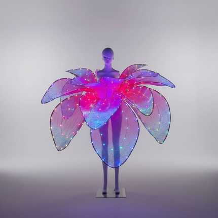 Radiant Bloom LED Glow Dress for Elegant Events - Très Elite