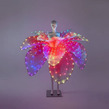 Radiant Bloom LED Glow Dress for Elegant Events - Très Elite
