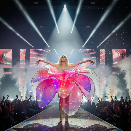 Radiant Bloom LED Glow Dress for Elegant Events - Très Elite