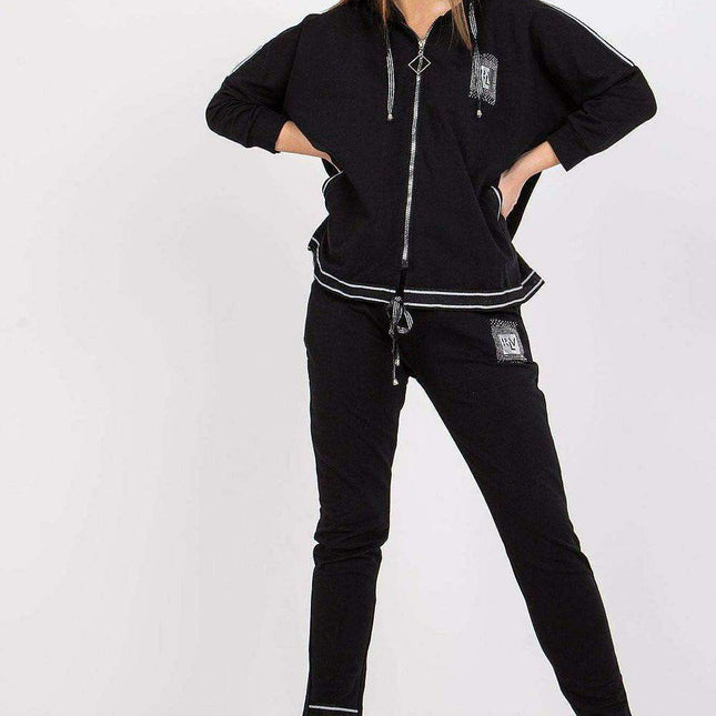 Radiant Comfort Women's Cotton Lounge Set with Hoodie and Pants