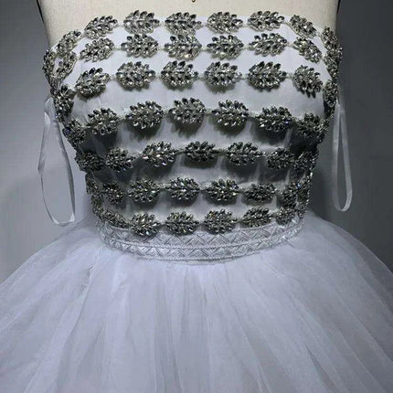 Radiant Crystal-Embellished Bodycon Maxi Dress