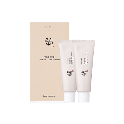 Radiant Defense Duo: Rice & Probiotics SPF50+ PA++++ 50ml x 2 Pack - Très Elite