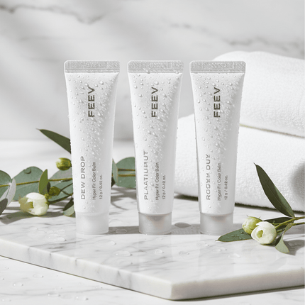 Radiant Glow Hydration Lip Balm Set - 3 Shades for Nourished Lips - 12g - Très Elite