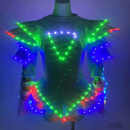 Radiant Glow LED Performance Leotard - Dazzling Dancewear - Très Elite
