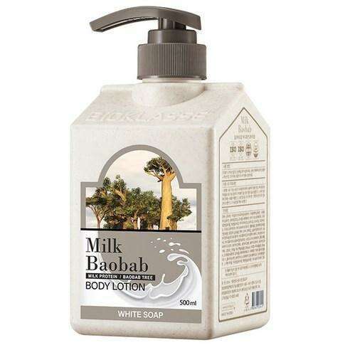 Radiant Indulgence: Baobab Milk Lotion & White Soap Set for Luxurious Skin Care