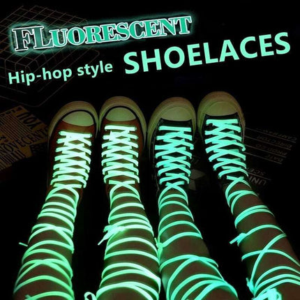 Radiant Nighttime Shoelaces - Shine Bright with Vibrant Glow