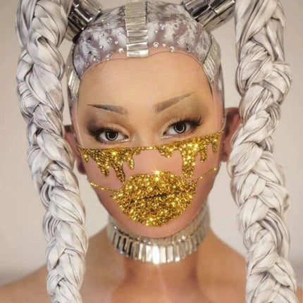 Radiant Rhinestone Evening Mask: Your Ultimate Glamour Accessory - Très Elite