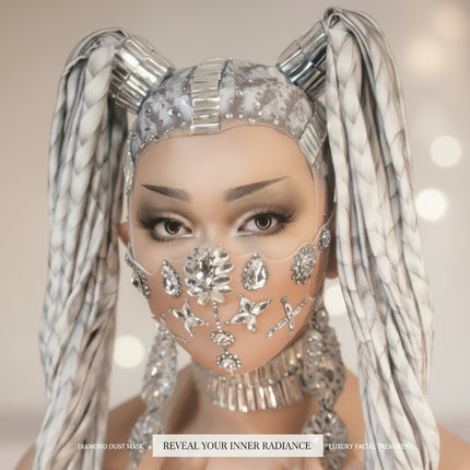 Radiant Rhinestone Evening Mask: Your Ultimate Glamour Accessory