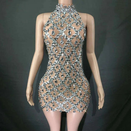 Radiant Rose Pink Sequin Mesh Bodycon Dress - Perfect for Celebratory Occasions