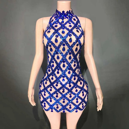 Radiant Rose Pink Sequin Mesh Bodycon Dress - Perfect for Celebratory Occasions