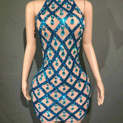 Radiant Rose Pink Sequin Mesh Bodycon Dress - Perfect for Celebratory Occasions