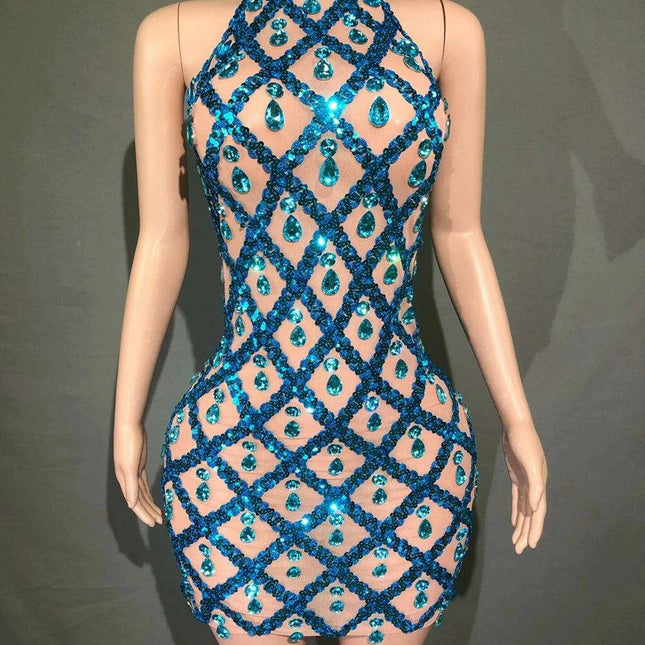 Radiant Rose Pink Sequin Mesh Bodycon Dress - Perfect for Celebratory Occasions