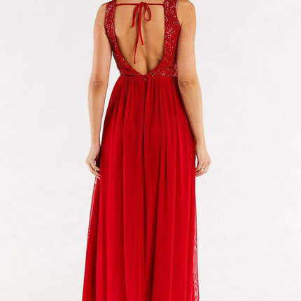 Radiant Sequin-Embellished Mesh Gala Dress - Très Elite