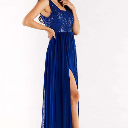 Radiant Sequin-Embellished Mesh Gala Dress - Très Elite