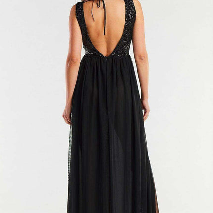 Radiant Sequin-Embellished Mesh Gala Dress - Très Elite