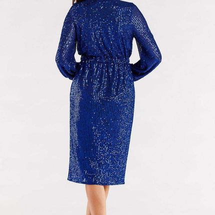 Radiant Sequined Gown with Flared Hem - Très Elite