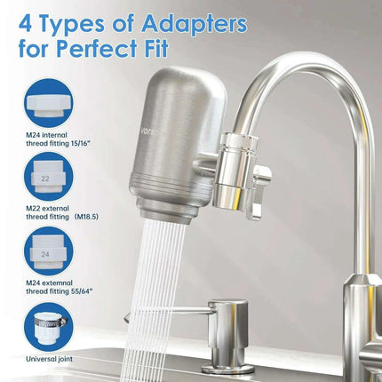 RapidFlow Pro Stainless Steel Water Purification System with Enhanced Filtration Technology - Très Elite