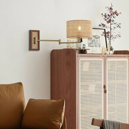Rattan Art Wall Lamp